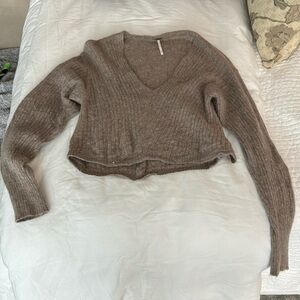 Free people Crop sweater